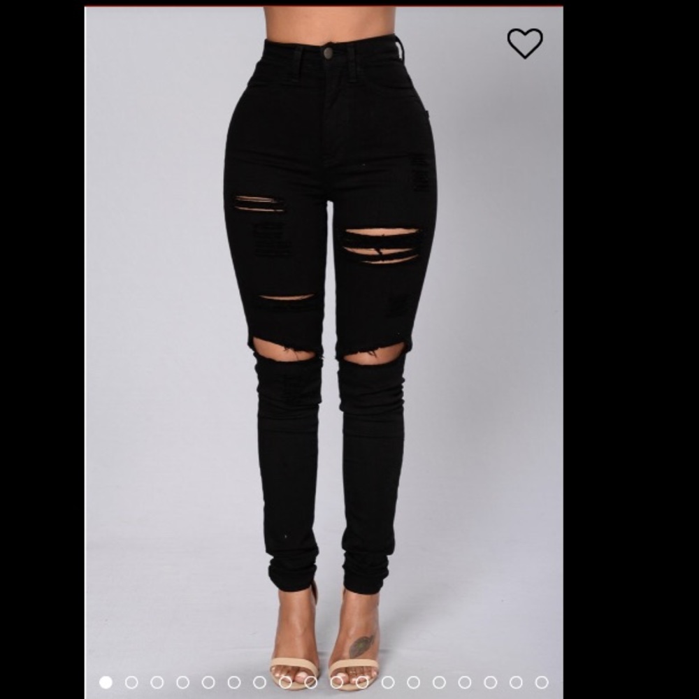 Fashion nova high waisted black jeans